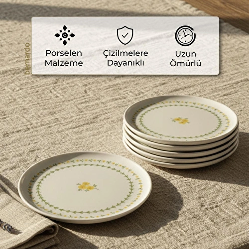 Bernardo Mimoza 6 Parça Pasta Takımı