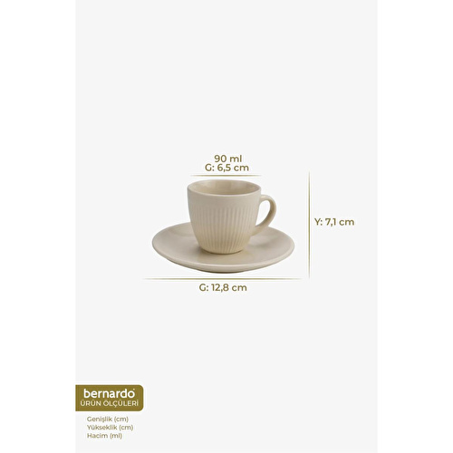 Bernardo Supra 6 Kişilik Fincan Takımı Bernardo Supra 6 Kişilik Fincan Takımı