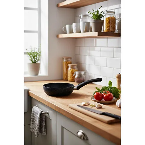 Bernardo Melcor 9 Parça Granit Tencere Seti Siyah