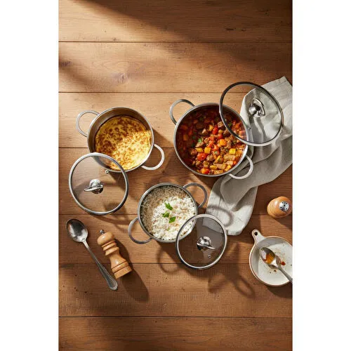 Bernardo Meyra 6 Parça Çelik Sahan Seti