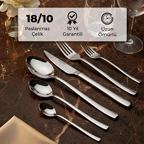 Bernardo Alya 36 Parça Çatal Kaşık Bıçak Seti Bernardo Alya 36 Parça Çatal Kaşık Bıçak Seti