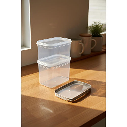 Bernardo Hide Plus 2'li Saklama Kabı 1900 Ml Beyaz