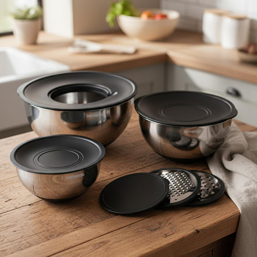 Bernardo Viyana 9 Parça Karıştırma Kabı Hazırlık Seti