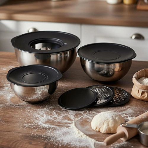 Bernardo Viyana 9 Parça Karıştırma Kabı Hazırlık Seti