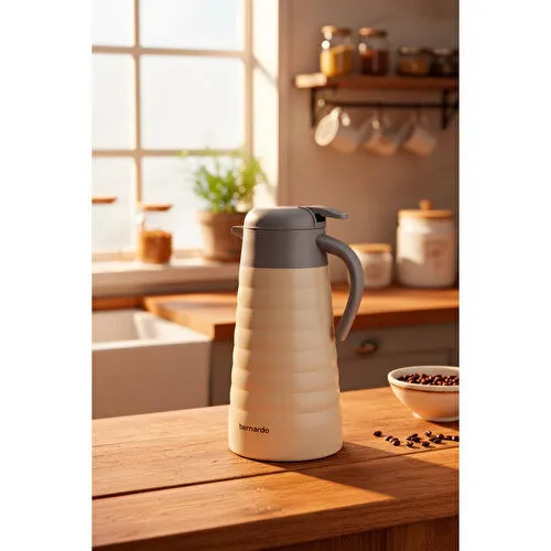 Bernardo Nora 2 Litre Çelik Termos Krem