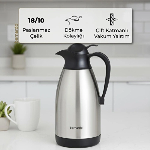 Bernardo Grandio Çelik Termos Inox 2 Litre