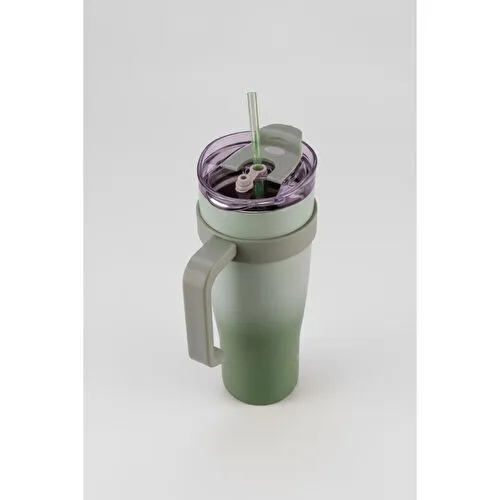 Bernardo Alto Pipetli Termos Bardak Yeşil 1000ml