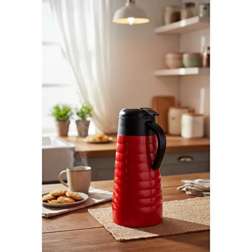 Bernardo Nora 2 Litre Çelik Termos Kırmızı