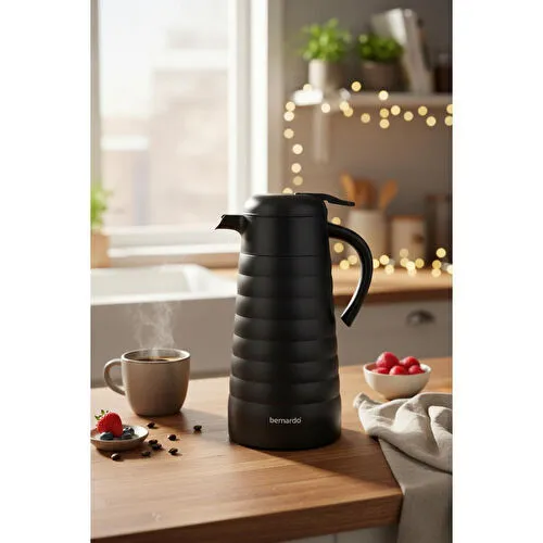 Bernardo Nora 2 Litre Çelik Termos Siyah