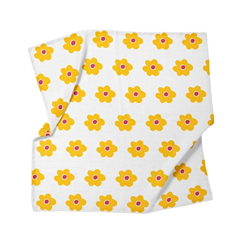Itsy Bitsy Kids Amulet Lemon Bloom , Müslin Bebek Örtüsü , 100x100 Cm