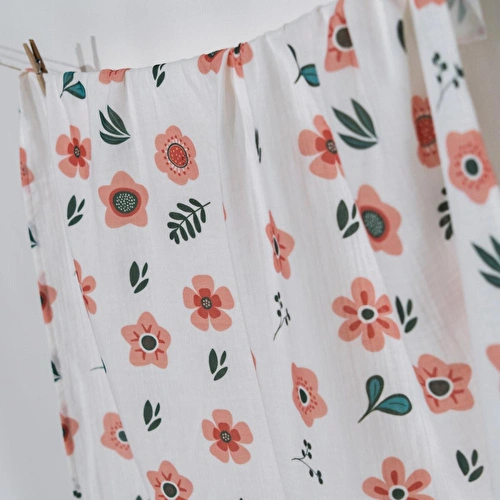 Itsy Bitsy Kids Petit Fleur, Müslin Bebek Örtüsü , 70x70 Cm