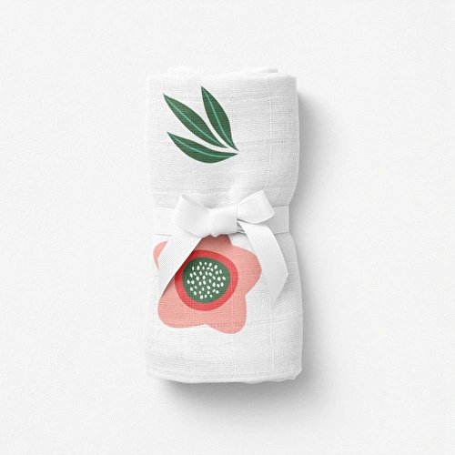 Itsy Bitsy Kids Petit Fleur, Müslin Bebek Örtüsü , 70x70 Cm