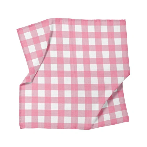 Itsy Bitsy Kids Bird Of Life Pink Check , Müslin Bebek Örtüsü , 100x100 Cm