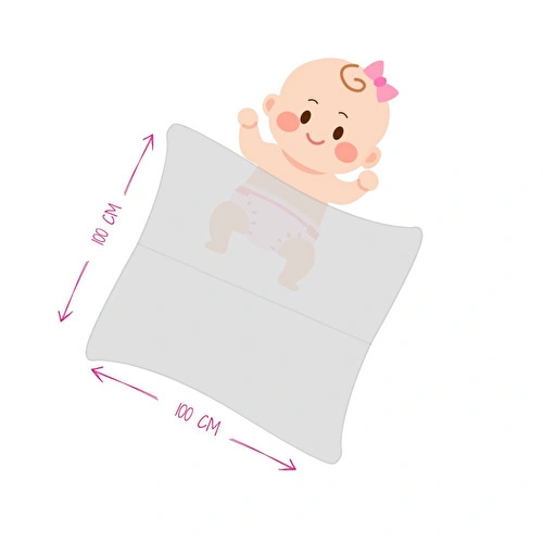 Itsy Bitsy Kids Petit Fleur, Müslin Ağız Mendili , 40x40 Cm 6'lı Set