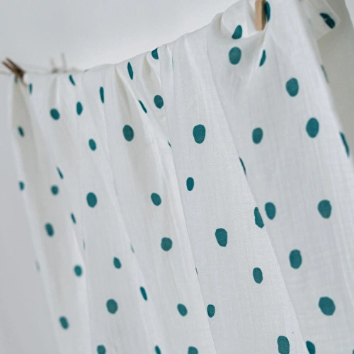 Itsy Bitsy Kids Bird Of Life Mint Dots , Müslin Bebek Örtüsü , 70x70 Cm