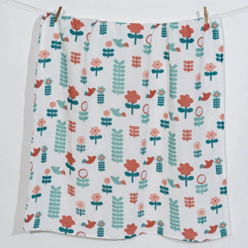 Itsy Bitsy Kids Big Flower Lemon , Müslin Ağız Mendili , 40x40 Cm 6'lı Set