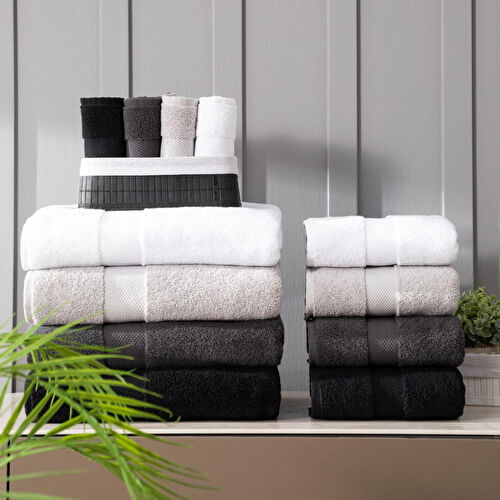 Mudo Home Classy Yüz Havlusu Beyaz 50x90 Cm