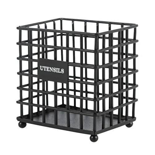 Mudo Home Black Metal Kaşiklik