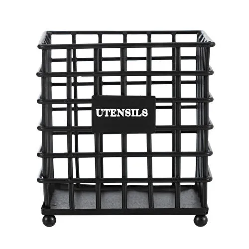 Mudo Home Black Metal Kaşiklik