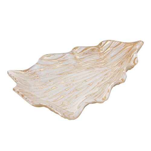 Mudo Home Gold New Year Dekorati̇f Kase 21 Cm