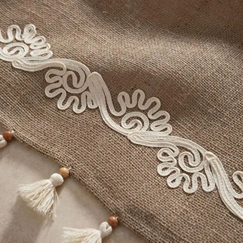 Mudo Home Jüt Lase İşlemeli̇ Runner 45x130