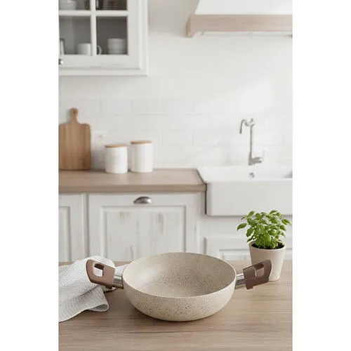 Bernardo Marcel 13 Parça Granit Tencere Seti Krem