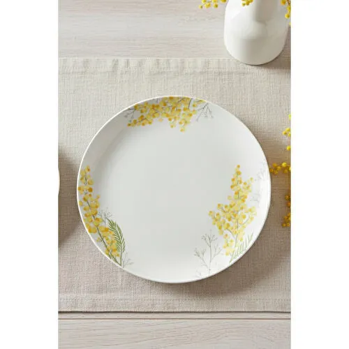Rakle Mimosa Seramik 4'lü Servis Tabağı Seti 25,5 Cm