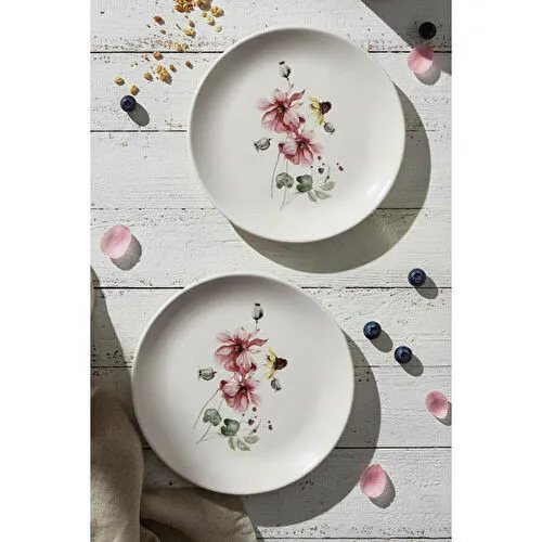 Rakle Darrel Seramik 4'lü Pasta Tabağı Seti 19 Cm