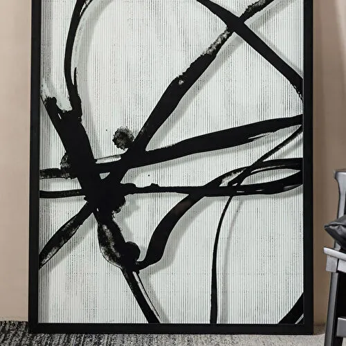 Mudo Home Scracth Çerçeveli̇ Cam Baski Pano 77x102 Cm