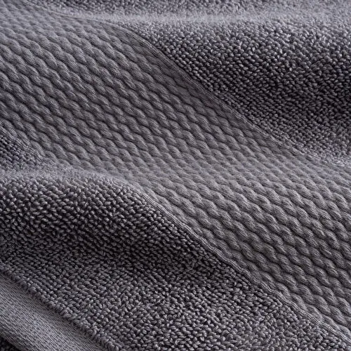 Green Black Lara 3'lü Havlu Seti %100 Pamuk Bordürlü Koyu Gri Green Black Lara 3'lü Havlu Seti %100 Pamuk Bordürlü Koyu Gri