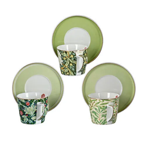 Lucky Art Sylva Bone Square-line 6li Kahve Fincani Seti