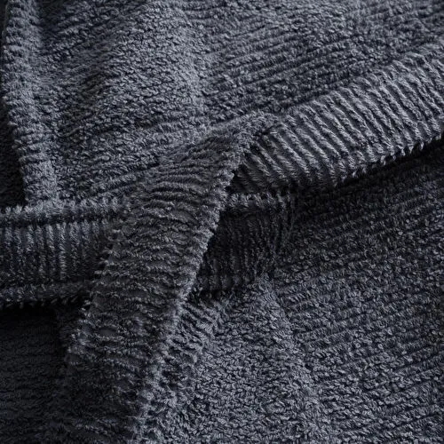 Green Black Tria Aile Bornoz Seti 10 Parça %100 Pamuk Jakarlı Krem-lacivert