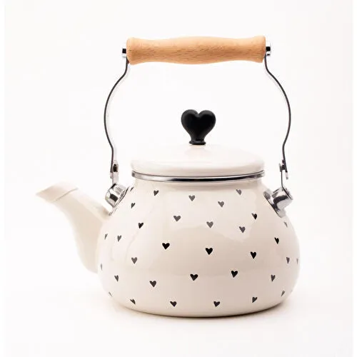 Emaylab Black Cupid Emaye Kettle