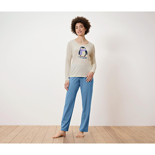 Tchibo Kadın Pijama, Basic Penguen