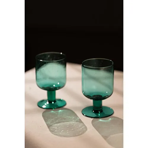 Rakle Shadow El Yapımı Kendinden Renkli 2'li Cup Dondurmalık Seti Mavi 320 Cc