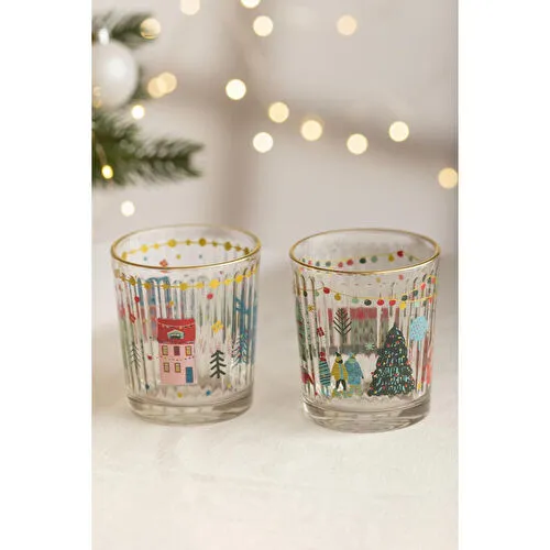 Rakle Cozy Winter Optic 2'li Su Bardağı Seti 360 Cc