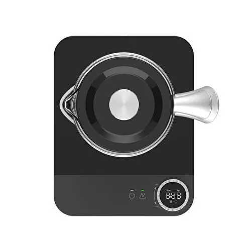 Berghoff Gem 1.7 Litre Siyah Gümüş Kulplu Çay Makinesi