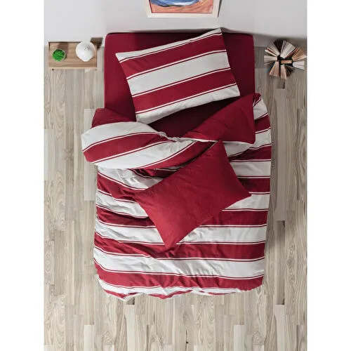 Cozy Home festive Tek Kişilik Lastikli Çarşaflı Nevresim Takımı Jolly Kırmızı Cozy Home festive Tek Kişilik Lastikli Çarşaflı Nevresim Takımı Jolly Kırmızı