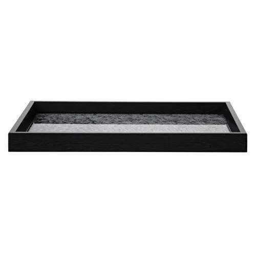 Mudo Home Black - Silver Chic Tepsi̇ 31x42cm