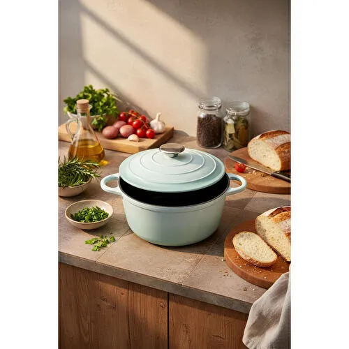 Bernardo Intensa Döküm Tencere Yeşil 24cm