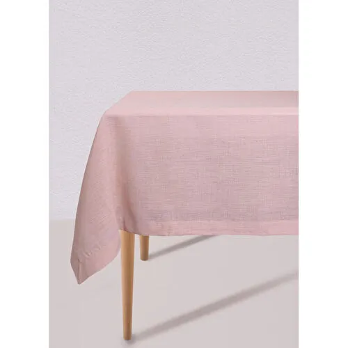 The Mia Dikdörtgen Masa Örtüsü Etamin Pudra 150x230 Cm