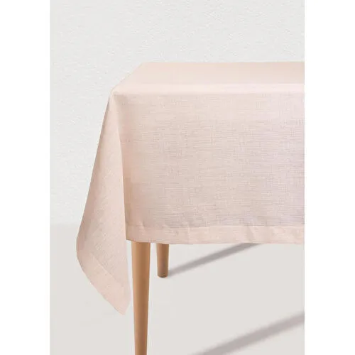 The Mia Dikdörtgen Masa Örtüsü Etamin Bej 150x230 Cm