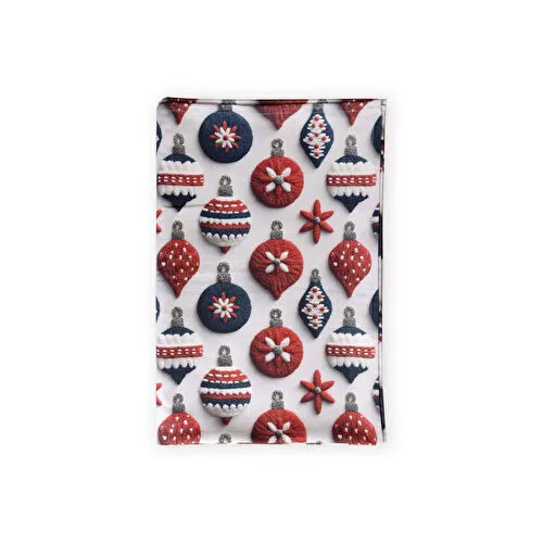 The Mia Modern Figür Desenli Masa Örtüsü 150x240 Cm Beyaz The Mia Modern Figür Desenli Masa Örtüsü 150x240 Cm Beyaz