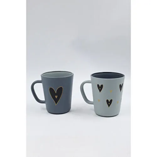 Rakle Black & Gold Love 2'li Kupa Seti 380 Cc Rakle Black & Gold Love 2'li Kupa Seti 380 Cc