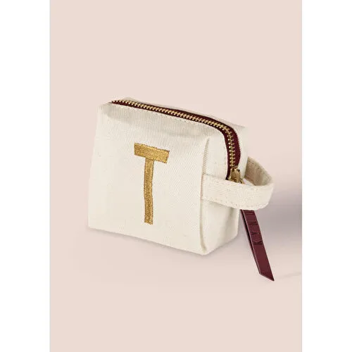 The Mia Harf Nakışlı Çanta T 14x12 Cm The Mia Harf Nakışlı Çanta T 14x12 Cm