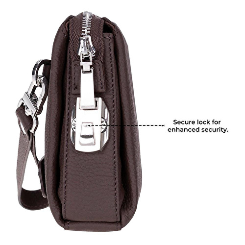 Bloominbag Forte Wrist Espresso Roast Unisex Kilitli Clutch Çanta