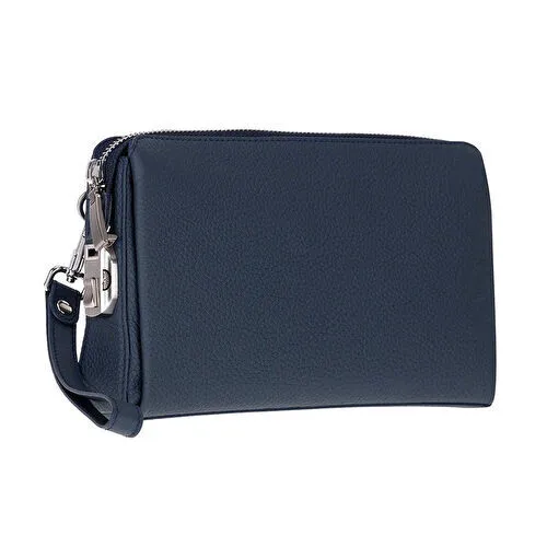 Bloominbag Forte Wrist Midnight Navy Unisex Kilitli Clutch Çanta