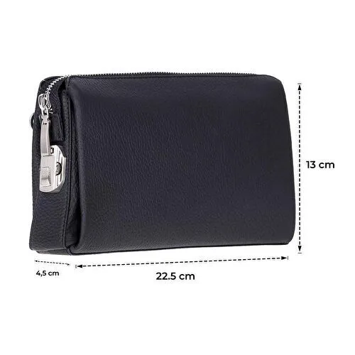 Bloominbag Forte Wrist Ash Smoke Unisex Kilitli Clutch Çanta