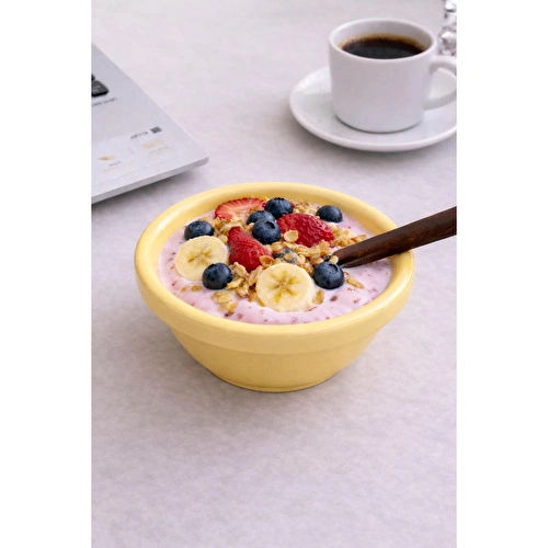 Beige & Stone Seramik Donut Bowl Kase Sarı Beige & Stone Seramik Donut Bowl Kase Sarı