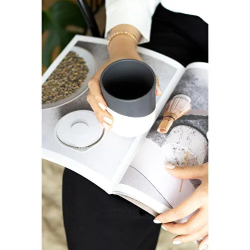 Beige & Stone Natural Stone Kulpsuz Seramik Kupa